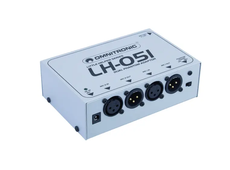 OMNITRONIC LH-051 Dual phantom power adapter 